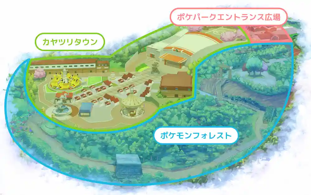 ポケパークカントー場内マップ