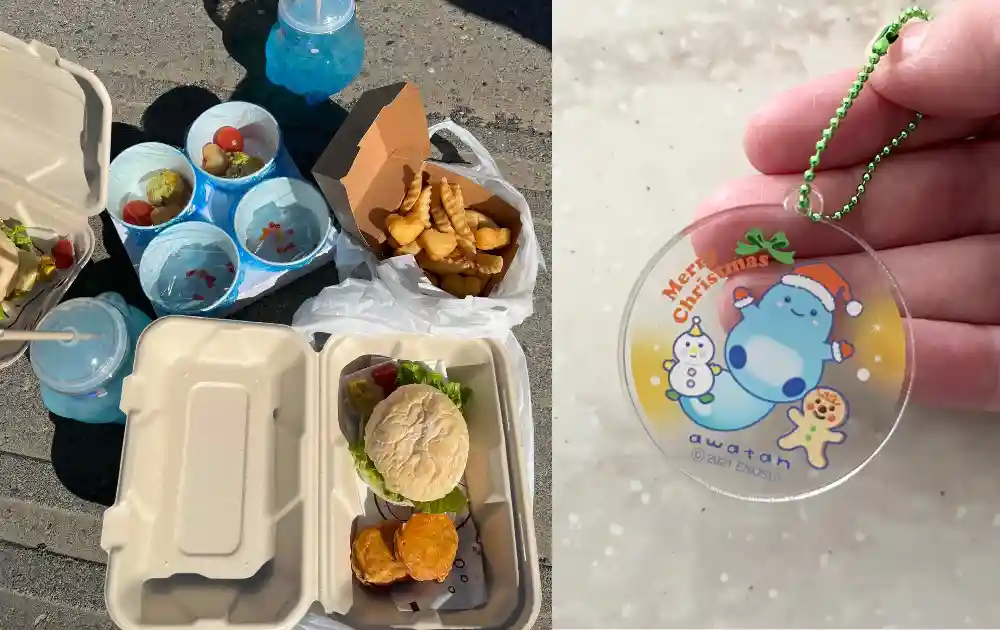 えのすいクリスマスあわたんカフェクリスマスキーホルダー